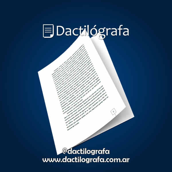 tipeo de textos en castellano